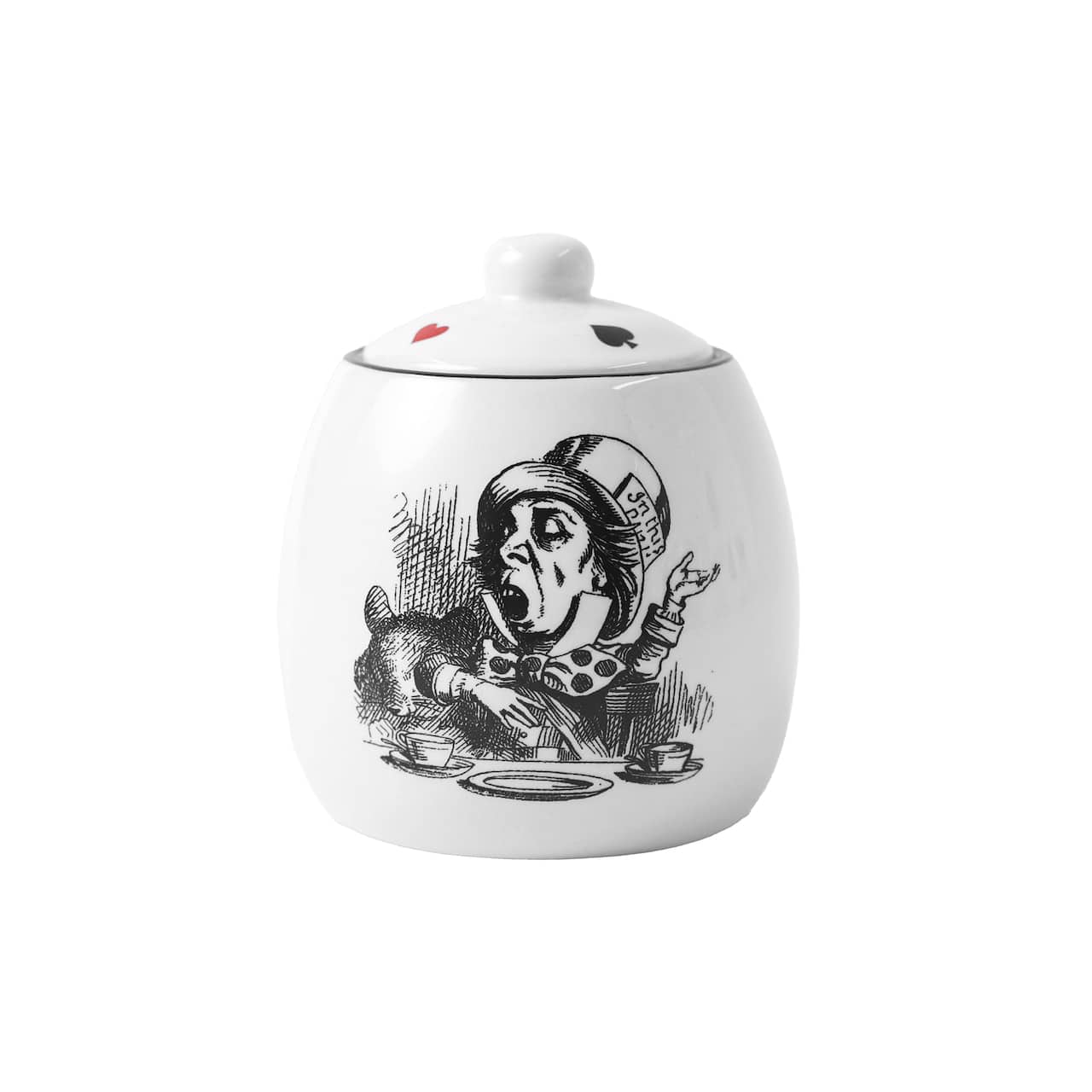 4" Mad Hatter Ceramic Sugar Jar by Ashland®